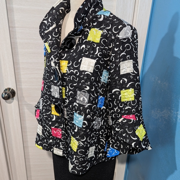 Joseph Ribkoff abstract blazer, size 6 -8-10 - Picture 4 of 7